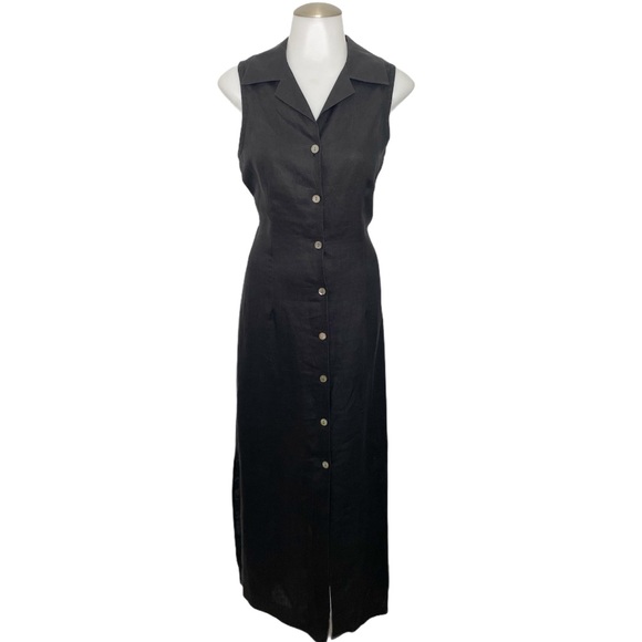 โ๏ธSOLD Vintage GAP Linen Button Front Maxi Dress - Picture 2 of 11